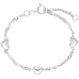 Amor Armband Herz, silberfarben