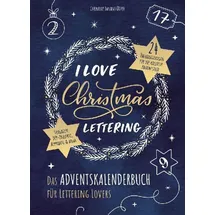 LINGEN I Love Christmas Lettering Adventskalenderbuch