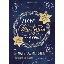 LINGEN I Love Christmas Lettering Adventskalenderbuch
