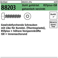 Industrial Quality Supplies ART 88203 RSTplus Schrauben für Kunststoff