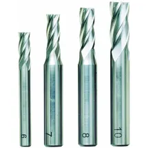 PROXXON Schaftfräsersatz, 4-tlg., DIN 844, HSS (6 - 7 - 8 - 10 mm)