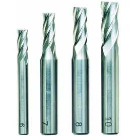 PROXXON Schaftfräsersatz, 4-tlg., DIN 844, HSS (6 - 7 - 8 - 10 mm)