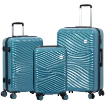 BiggDesign Moods Up Hartschalenkoffer Set – Stahlblau, langlebig
