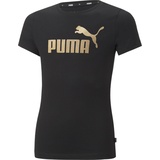 Puma Essentials+ Logo Tee G puma black-gold (51) 140