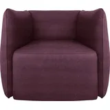 Egoitaliano Sessel EGOITALIANO "Ludo Loungesessel, Designsessel, Clubsessel, elegant und zeitlos", lila (plum), B:80cm H:68cm T:80cm, Sessel, Sessel, mit tollem Sitzkomfort, Solitärsessel