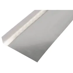 Alberts Glattblech, L-Form, Natur Aluminium, gekantet, 0,5 mm Stärke, Länge 2 m, 135 x 30 mm