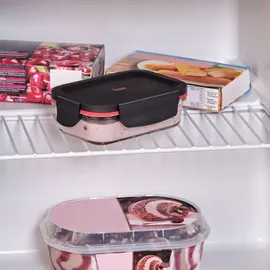 Silit Storio Vorratsdose Set rot schwarz 3-teilig