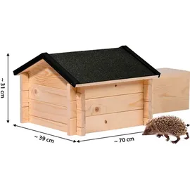Dobar dobar® Igelhaus "Tartu" Bausatz im Stecksystem, Schwarz
