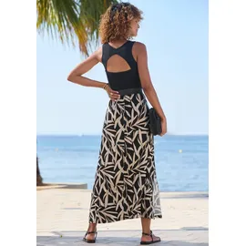 s.Oliver Maxirock Damen Schwarz/Sand Bedruckt 46