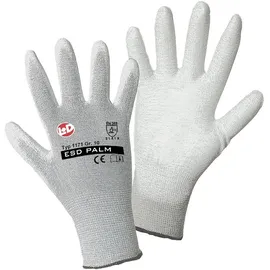 Worky Safety Line Leipold Doehle 1171-10 ESD Nylon/Carbon-PU Nylon Arbeitshandschuh Größe (Handschuhe): 10, XL EN 388:2016 CAT II 1St.