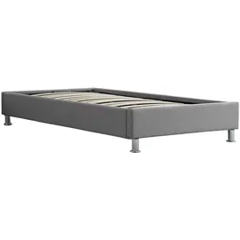 CARO-Möbel Futonbett Laredo 90 x 200 cm Textil grau