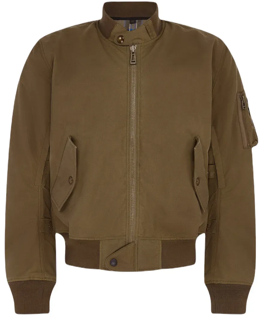 Belstaff Brecon Motorrad Wachsjacke, grün, Größe M für Männer