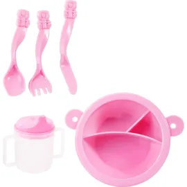 Bayer Design 61769AB Puppenhochstuhl, Puppenbett, Spielbogen, Tasche, Puppenzubehör,