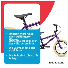 S'COOL XtriX mini 16 Zoll RH 25 cm lila