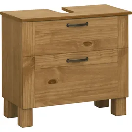Home Affaire Waschbeckenunterschrank Rodby 60 x 55 x 30 cm Braun