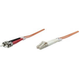 Intellinet Network Solutions Intellinet Glasfaser LWL Anschlusskabel [1x LC-Stecker - 1x ST-Stecker] 62,5/125 m OM1 2 m, orange