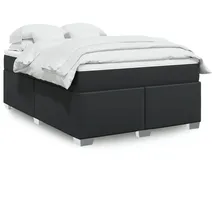 vidaXL Boxspringbett 140 x 200 cm Schwarz