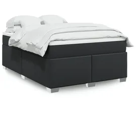 vidaXL Boxspringbett 140 x 200 cm Schwarz