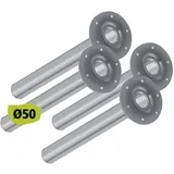 diy elements Tischbeine 4er-Set, Ø50,Aluminium
