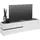 VOLEO TV-Lowboard 226,4x54,0x40,0 Weiß Hochglanz/Glas Holzwerkstoff