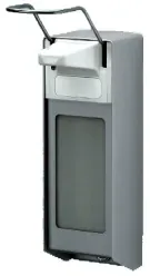 UNIversalspender mit langem Bedienungshebel UNI10LV , Aluminium-Gehäuse, mattsilber eloxiert