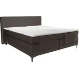 Alina Boxspringbett »Powell« inkl. Motor, Matratze und Topper, in unterschiedlichen Ausführungen grau