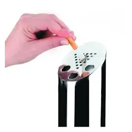 Lacor - 63331 - Runde Aschenbecher Wand, Minimiert TabakGeruch, Tubular Design, leicht zu reinigen & leer, Edelstahl 18/10, 46 x 8cm, 1.7L