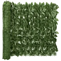 vidaXL Balkon-Sichtschutz 200 x 75 cm Schwarz Polyethylen