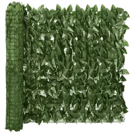 vidaXL Balkon-Sichtschutz 200 x 75 cm Schwarz Polyethylen