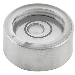 DOSENLIBELLENKÖRPER D1=12 H=6 EDELSTAHL, SCHWARZ, KOMP:GLAS, E10' EMPFINDLICHKEIT 10'