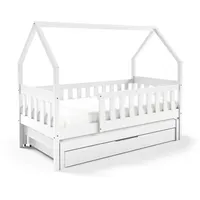 masseno Kinderbett BAMBINA 80 x 160 cm Kiefer massiv weiß