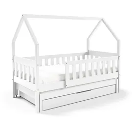 masseno Kinderbett BAMBINA 80 x 160 cm Kiefer massiv weiß