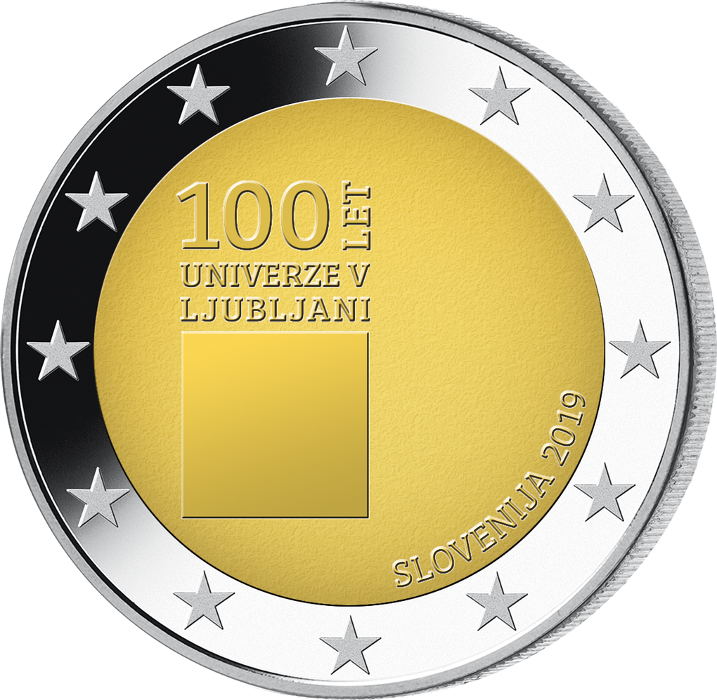 Slowenien 2019 2-Euro-Gedenkmünze "100 Jahre Universität Ljubljana"