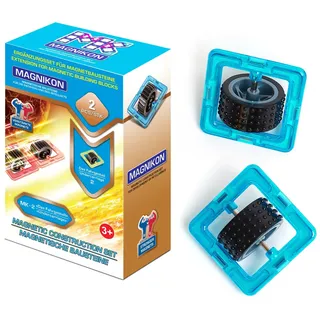 MAGNIKON Räder für Magnetische Bausteine, Magnetic Tiles, Montessori Magnetbausteine, ideal als Konstruktionsspielzeug zur Förderung von Kreativität und Motorik, Spielzeug für Kinder ab 3 Jahre