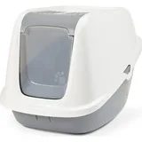 Savic Katzentoilette Nestor Giant grau/weiß,