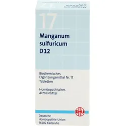 Biochemie DHU 17 Manganum sulfuricum D 12 Tabl. 200 St