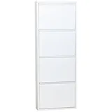 Schuhschrank Pisa New 4 Klappen Metall Schuhkipper Schuh Regal Ablage Schrank