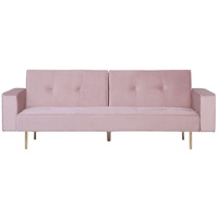 Moderner 3-Sitzer Schlaffunktion klassisches Design rosa Visnes
