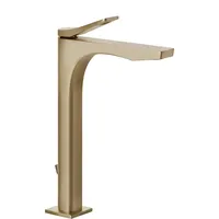 GESSI Rilievo, Waschtisch-Einhebelmischer mit Ablaufgarnitur - warm bronze gebürstet