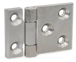 Schwerlastscharniere, Edelstahl, horizontal verlängert (237.3-NI-120-80-A-GS)