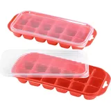 xavax Eiswürfelschale Eiswürfelform, Eisherstellung, rot