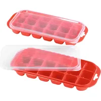 xavax Eiswürfelschale Eiswürfelform, Eisherstellung, rot