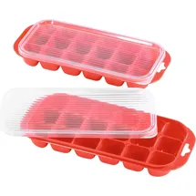 xavax Eiswürfelschale Eiswürfelform, Eisherstellung, rot