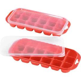 xavax Eiswürfelschale Eiswürfelform, Eisherstellung, rot