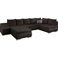 Wohnlandschaft mit Bettfunktion Polstergarnitur Ecksofa mit Schlaffunktion und Bettkasten Couch für Wohnzimmer Schlafsofa Sofagarnitur Sofa Eckcou...