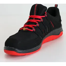 ELTEN Sicherheitsschuhe MADDOX black-red Low ESD S3 Gr. 46