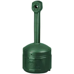 Justrite Sicherheits-Standascher aus Kunststoff Original Smoker Cease Fire® | 15 Liter Innenbehälter, selbstlöschend | HxB 98x42cm | Grün