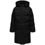 KIDS ONLY Steppmantel KOGIRENE PUFFER COAT OTW NOOS mit seitlichen Druckknöpfen schwarz 158 EU