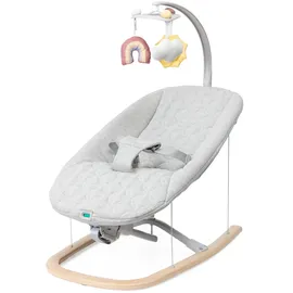 Chicco Babywippe Zen Wave, Wippe für Neugeborene von 0 bis 6 Monaten, Natürliche Bewegung, Ohne Batterien, mit Spielbogen, Zusammenklappbar
