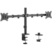 Logilink Monitorhalterung aus Aluminium für 2 Monitore (17–32"), Armlänge: je 376 mm